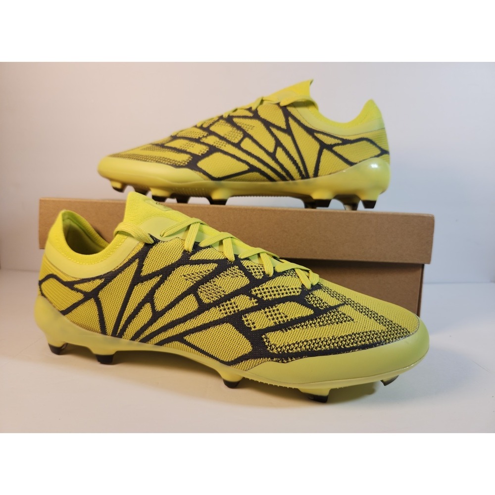 New Men's Umbro Velocita Alchemist Pro FG, Limeade/Black/Periscope, Size 9.5